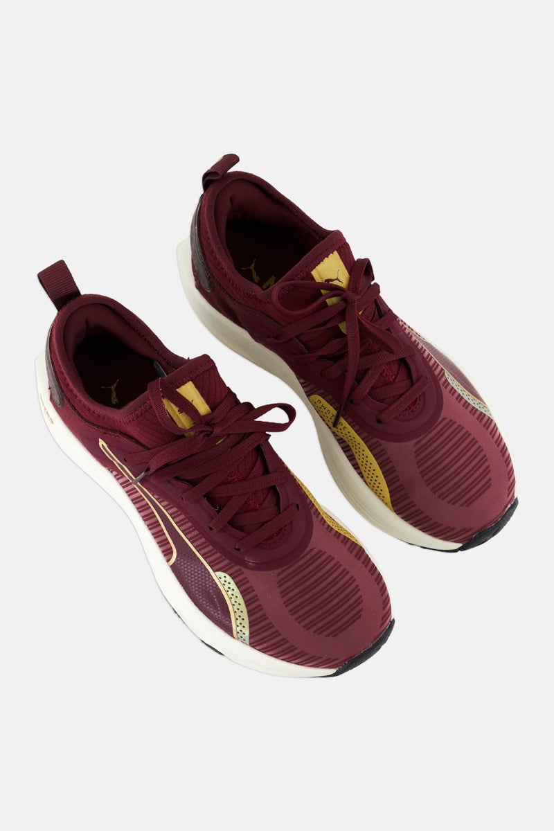 PUMA Women PWR XX Nitro Deco Glam Lace Up Training Shoes, Maroon - Image 4