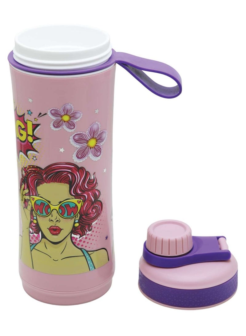 SELVEL زجاجة ماء بلاستيكية كولتيك لافندر، Pwb014، 600 مل - Image 2