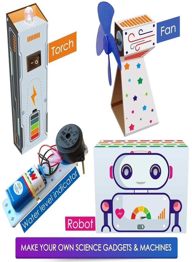 كيت 4 كيوريس مجموعة مشاريع العلوم المدرسية Kit4Curious® التي تضم 150 تجربة - الطاقة الشمسية، الفيزياء، الكهرباء، الإلكترونيات، الدوائر الكهربائية، الفنون، الهندسة، الآلات، المعارض، مشاريع صيفية يمكنك تنفيذها بنفسك - Image 3