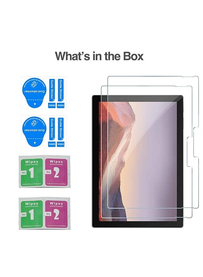 Muyixin واقي شاشة مكون من قطعتين متوافق مع Microsoft Surface Pro 5 Plus/Pro 6، طبقة شفافة من الزجاج المقوى، مضاد للخدش - Image 5