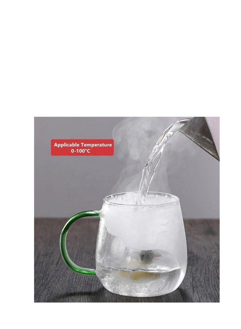 Heat Resistant 3D Tea and Coffee Glass Mug High Borosilicate Glass With Handle -Cute Dolphin - Image 3