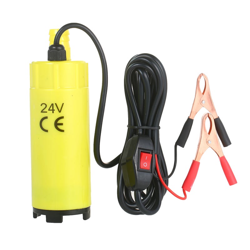 Portable Electric Pump Submersible Fuel Transfer Pump with Outlet Size of 19mm Filter 2 Aligator Clamps for Pumping Diesel Oil Kerosene Water - Image 3