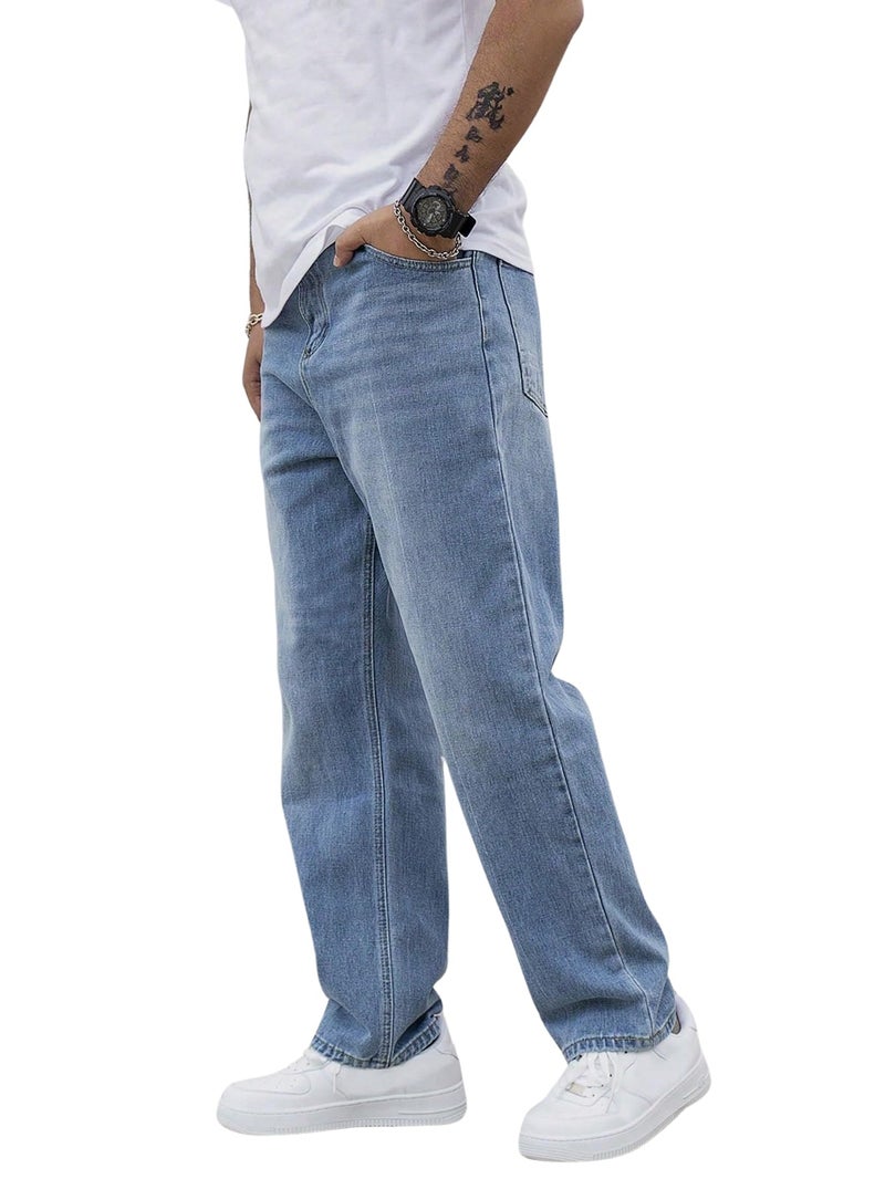 Lymio Jeans for Men || Men Jeans Pants || Denim Jeans || Baggy Jeans for Men (04-05) (in, Numeric, 34, Blue) - Image 4