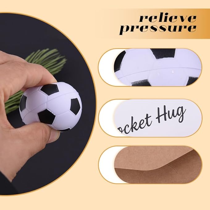 Yreamont Stress Relief Gifts for Women Men Son Grandson Daughter Granddaughter Soccer Lover Gifts for Boyfriend Girlfriend Wife Husband Stress Reliever Ball for Soccer Fan Gift for Boys Slow Rebound Ball - Image 4