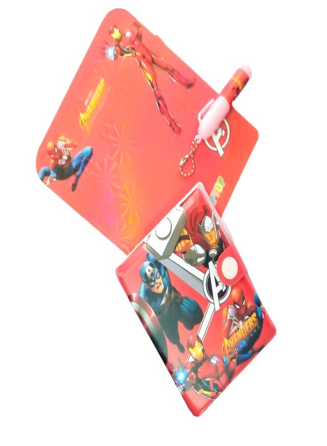 Caught Trendy Attractive Super Hero Theme Mini Motivational Journal Notebook Diary Positive Mini Notebooks Diary For Kids Small Princess Pocket Diary With Pen &Best Birthday Return Gift For Kids. - Image 1