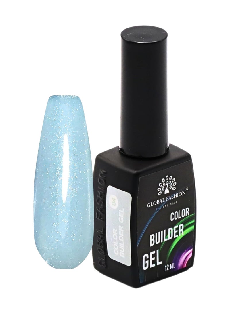 GLOBAL FASHION Professional Color Builder Gel 12Ml - Long-Lasting, Chip-Resistant Manicure  (Color 04)  - Image 1