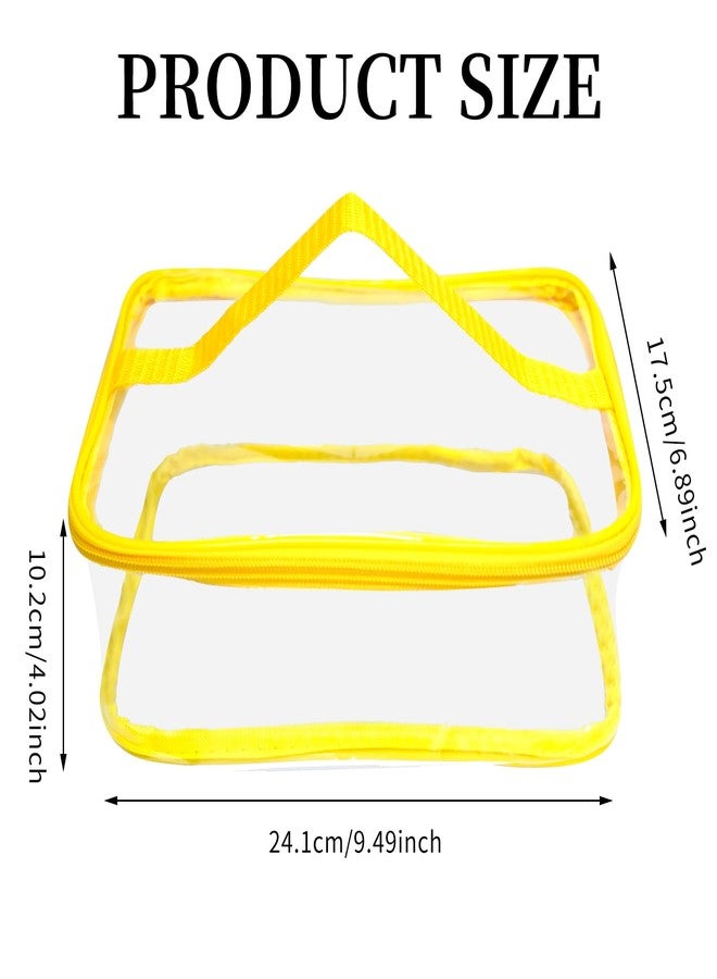 SENONAPO 12 Packs Toy Storage Bags with Zipper PVC Waterproof Toy Bags Plastic Storage Organizer Clear Organizing Bags for Board Games Building Blocks Puzzles Small Toys Kids Books Classroom(Multicolor) - Image 2