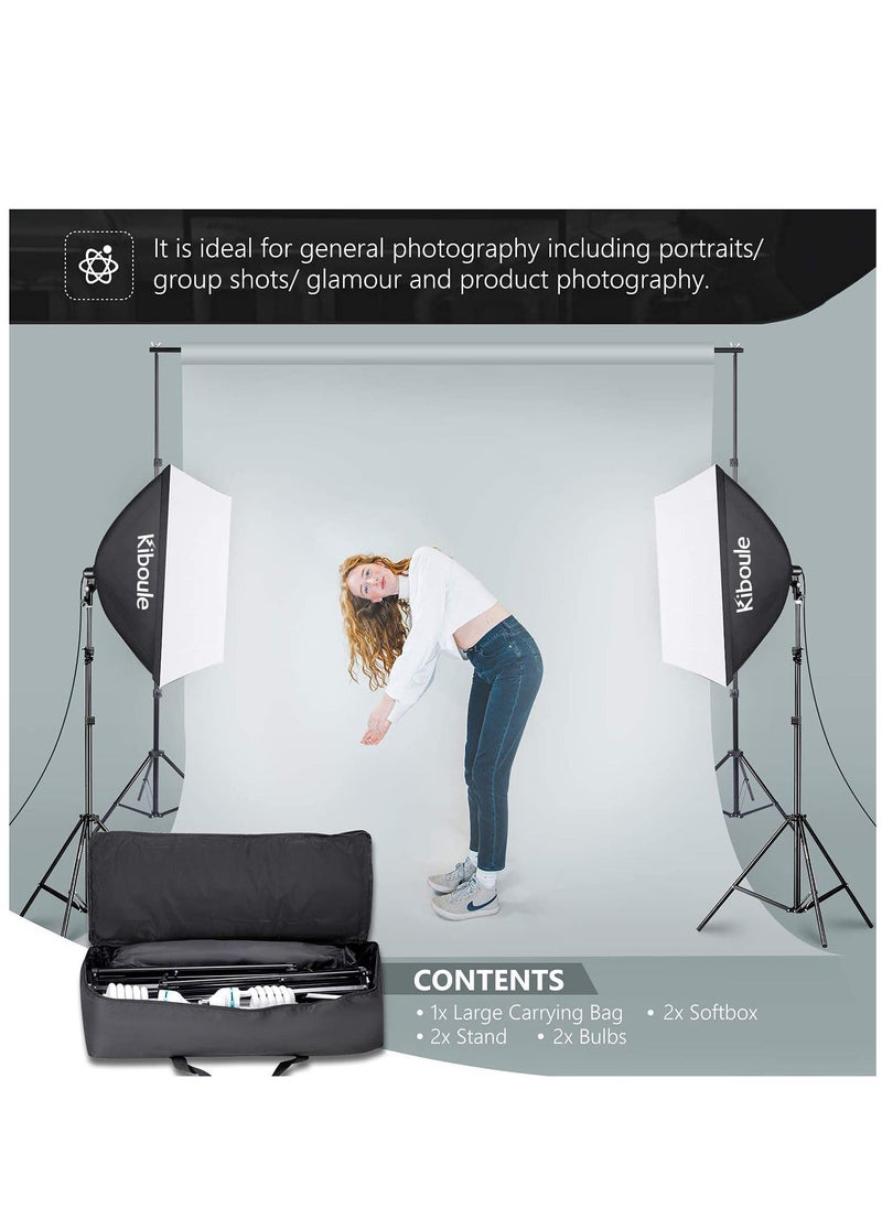 Professional Photography 24x24 inches Lighting Kit