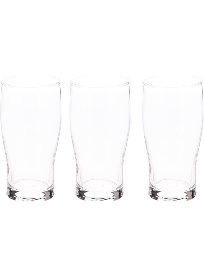 AKDC Stunning Glass Tumbler 3 Pcs L(7CM) XW(7CM) XH(15CM) Clear - Image 1
