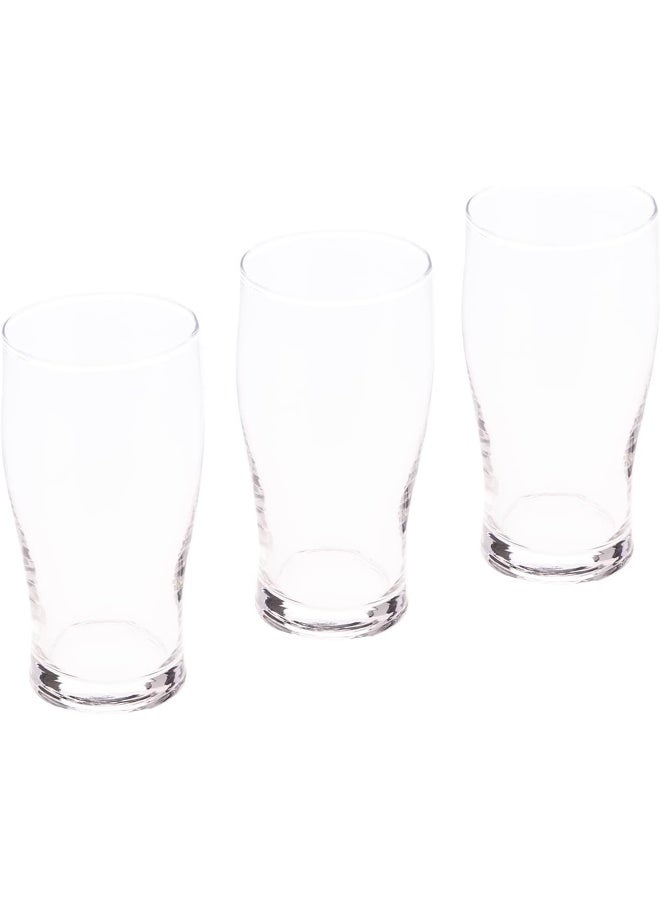 AKDC Stunning Glass Tumbler 3 Pcs L(7CM) XW(7CM) XH(15CM) Clear - Image 2