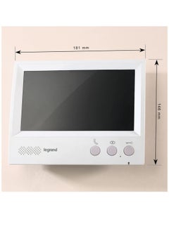 Legrand Hands free additional internal unit for complete ONE FAMILY colour 7" video door entry kit  - Image 1