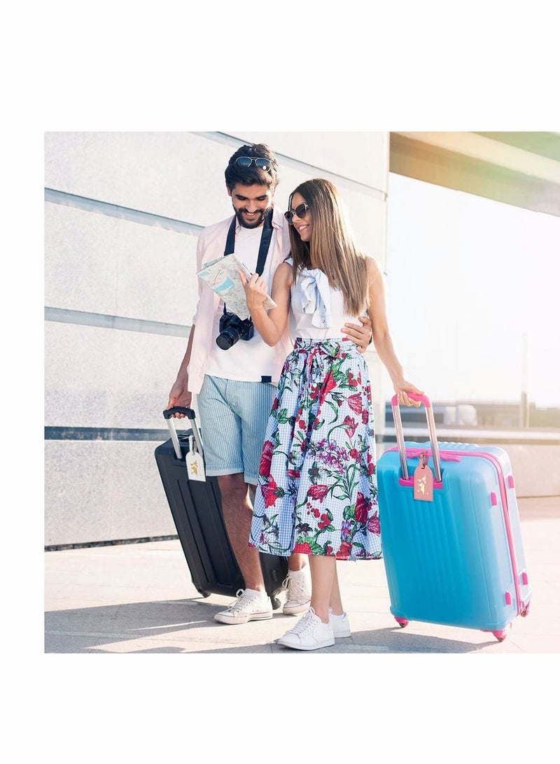 SYOSI Luggage Tags, 2 Pcs Airplane Passport Covers and 2 Pcs Luggages, Holder Travel Suitcase Tag Case Organizer, Bag Labels - Image 5