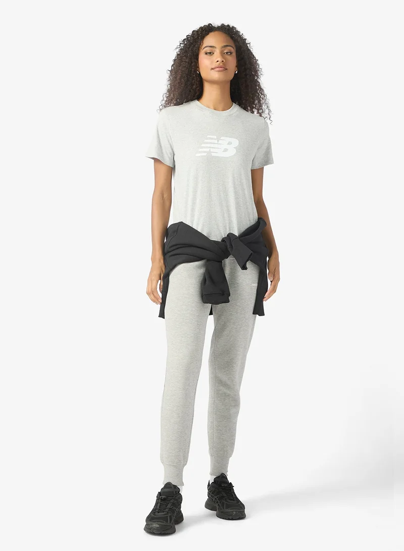 New Balance grey New Balance Jersey Logo Tshirt for Women | Best Price UAE