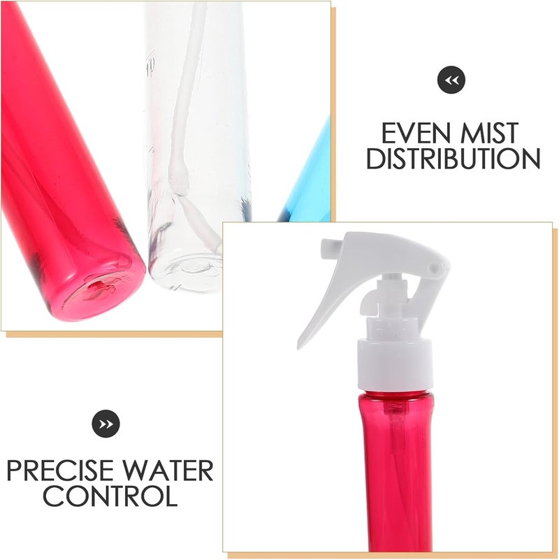 3 Pcs Mini Hairdressing Spray Bottles 38ml Continuous Mist Barber Shop Water Spray for Hairstyling Hydration Travel Use Red, and Blue Colors - Image 3