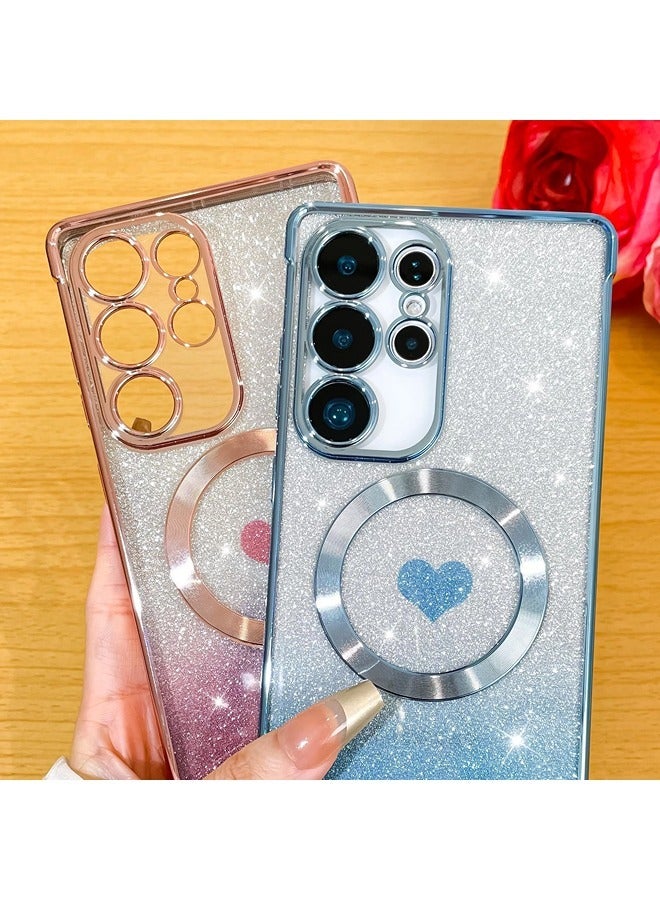 شيبشيب جراب لهاتف سامسونج جلكسي اس 25 الترا مع بريق، جراب شفاف مغناطيسي مع واقٍ للكاميرا [متوافق مع MagSafe] بتصميم لامع وناعم من TPU، غطاء نحيف ومضاد للصدمات - Image 5