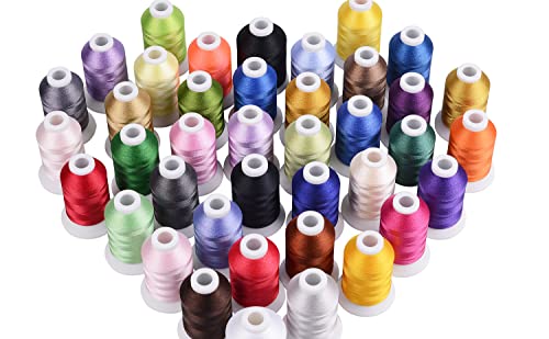 Simthread 60WT Sewing Embroidery Machine Thread Kit - 40 Colors 1100 Yards Spool for Brother Janome etc Sewing Embroidery Machines… - Image 5