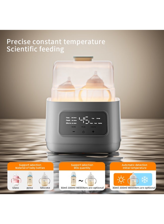 echohaus Echo Haus Milk Bottle Warmer, Milk Warmer with Timer Breastmilk or Formular,Fits 2 Bottles, Accurate Temperature Control, with Defrost, Sterilizing - Image 5