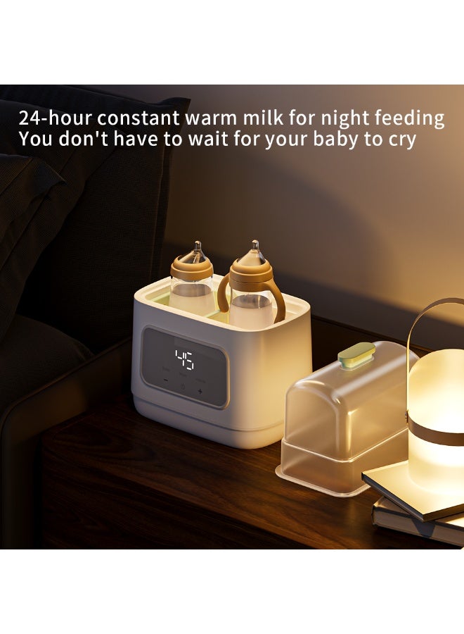 echohaus Echo Haus Milk Bottle Warmer, Milk Warmer with Timer Breastmilk or Formular,Fits 2 Bottles, Accurate Temperature Control, with Defrost, Sterilizing - Image 4