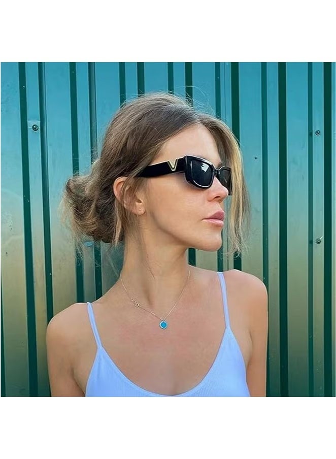 Rectangle Sunglasses for Women 90s Retro Trendy Y2K Classical Vintage Square Shades - Image 5