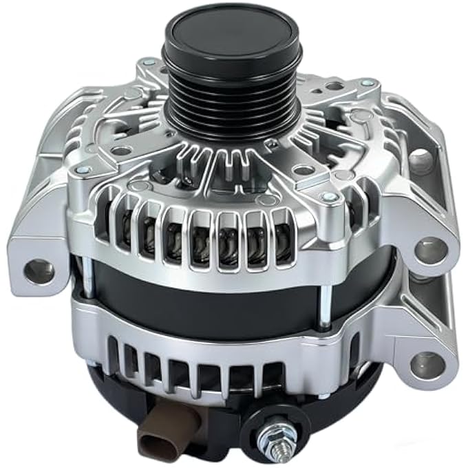 CWDA 56029809AA Alternator 12V 240A Compatible With 2018 2019 2020 2021 2022 2023 J-eep Wrangler 2.0L 6-Groove Pulley Replace 104211-1091 - Image 2