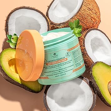 Nature Spell مجموعة شامبو وبلسم Nature Spell Complex لنمو الشعر وزيت نمو الشعر وقناع الشعر - عبوة من 4 قطع للعناية بالشعر خالية من الملح والكبريتات شامبو وبلسم 300 مل × 2 400 مل × 1 100 مل × 1 - Image 3