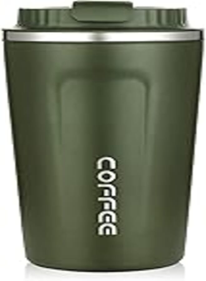 Bincoo Coffee Travel Mug, 17oz Vacuum Insulated Double Wall Stainless Steel Thermal Mug with Leakproof Lid, Reusable Coffee Cup for Hot/Ice Coffee,Tea,Beer,Beverage (Green)