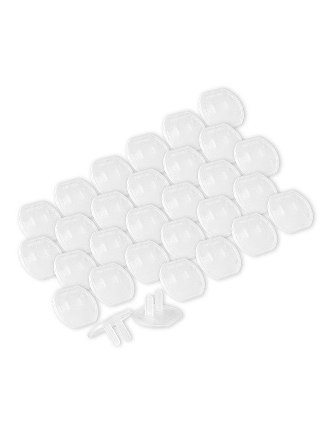 Power Gear Outlet Covers Baby Proofing Child Proof Plug Covers for Electrical Outlets Easy Install Outlet Plug Covers UL Listed Shock Prevention Clear 51175 30 Count - Image 1