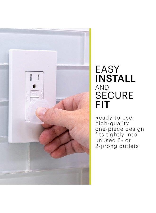 Power Gear Outlet Covers Baby Proofing Child Proof Plug Covers for Electrical Outlets Easy Install Outlet Plug Covers UL Listed Shock Prevention Clear 51175 30 Count - Image 3
