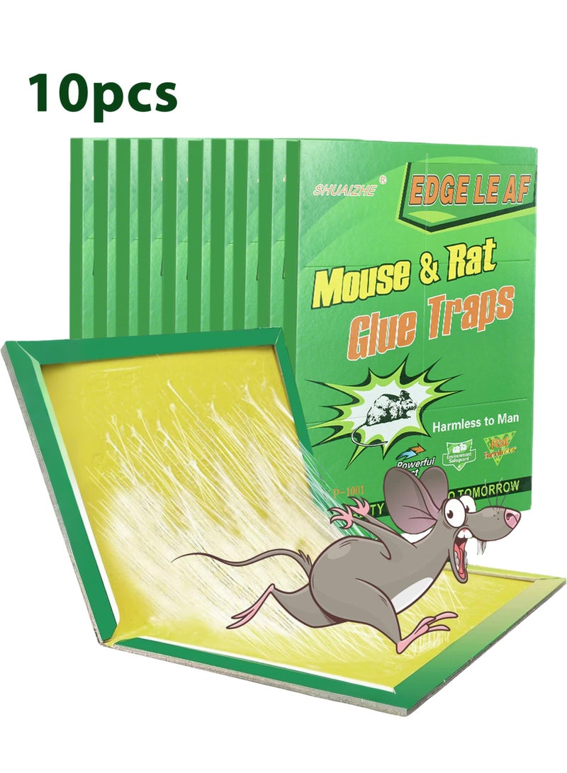Generic 10-Pack Mouse Glue Traps, Rat Glue Traps, Enhanced Stickiness Mouse Traps Traps Sticky Pad Board for House Indoor and Outdoor Rat  - Image 1