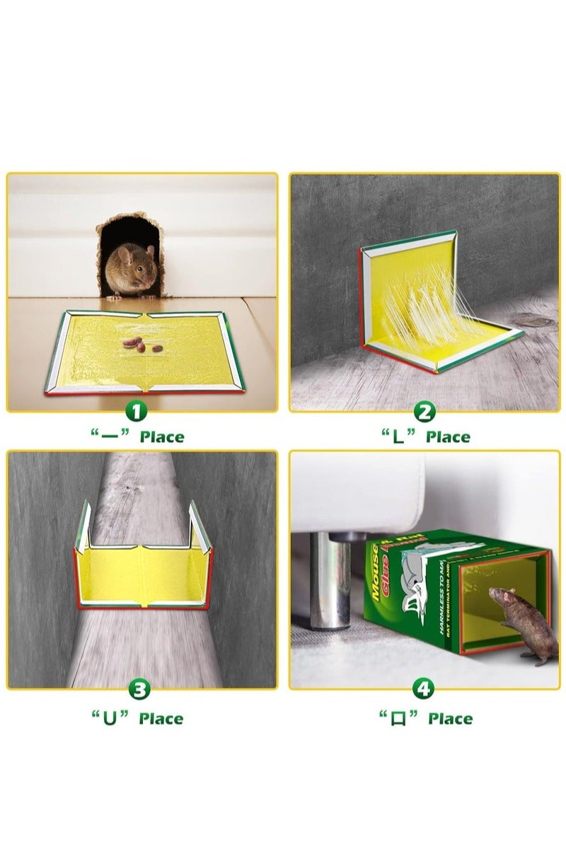 Generic 10-Pack Mouse Glue Traps, Rat Glue Traps, Enhanced Stickiness Mouse Traps Traps Sticky Pad Board for House Indoor and Outdoor Rat  - Image 3