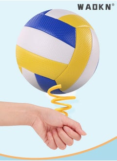 WAOKN Inflatable Soft Volleyball,Volleyball PU Leather Soft Outdoor Soft Adult Volleyball Explosion-proof Machine Sewing Standard No. 5 for Indoor, Competition,Training,Beach Volleyball  - Image 2