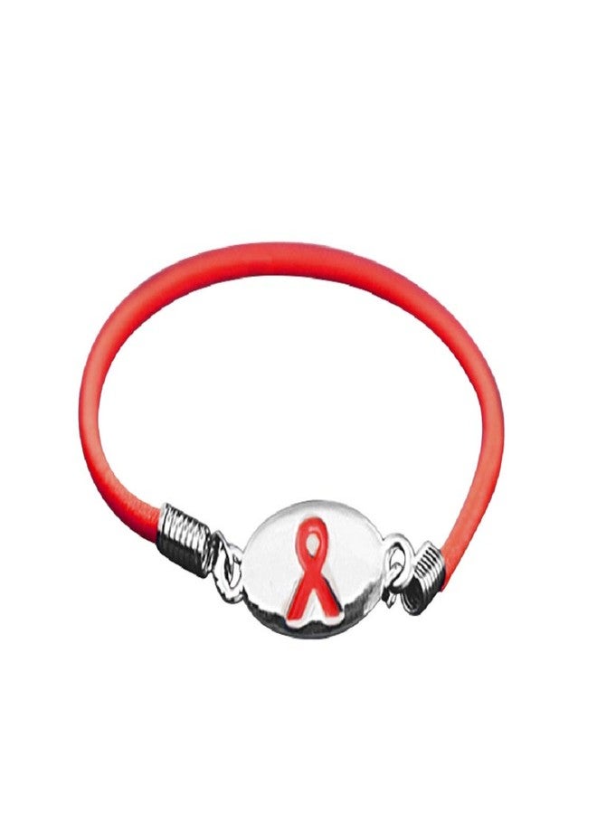 فوندريزينغ فور أ كوز جمع التبرعات لأجل قضية نبيلة | سوار الشريط الأحمر المطاطي - سوار الشريط الأحمر للتوعية بفيروس نقص المناعة البشرية، والإيدز، والوقاية من المخدرات، وأمراض القلب، والقيادة تحت تأثير الكحول، وغيرها - سوار لجمع التبرعات والتوعية (سوار واحد) - Image 2