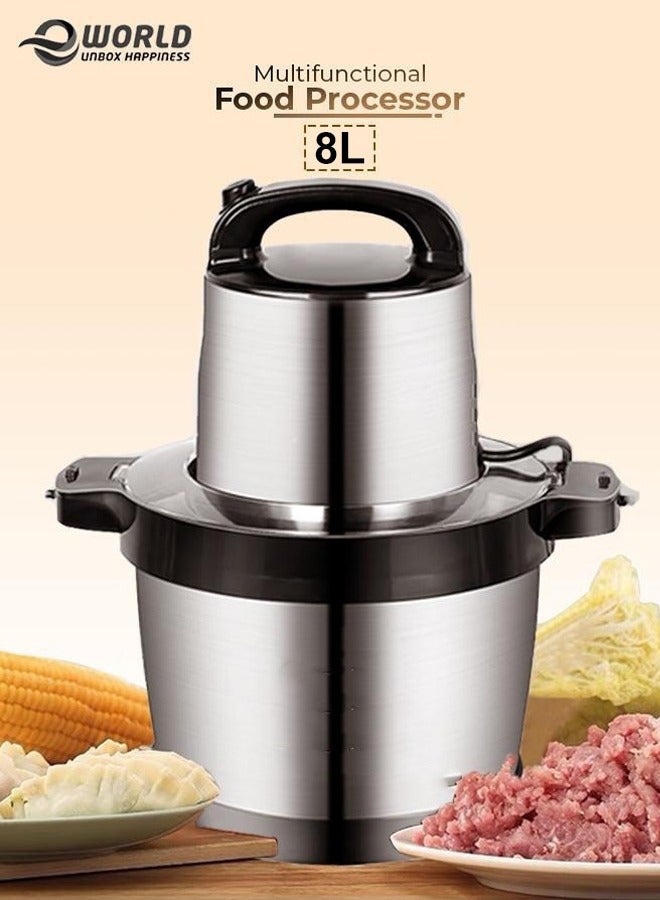 Eworld Electric Meat Chopper and Grinder, Stainless Steel Food Processor for Vegetable and Fruits 8L - Image 1