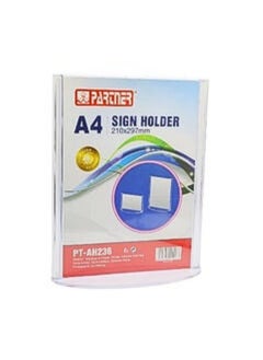 PARTNER PARTNER A4 Sign Holder Clear  - Image 1
