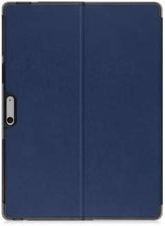 erorex Compatible With Microsoft Surface Pro 11 (2024) 13 Inch Case Pu Leather Flip Stand Hard Pc Back Cover For Funda Surface Pro 11 Tablet Case (Blue)  - Image 3