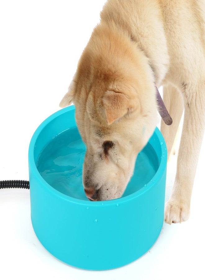 Berverra Heated Water Bowl for Cats Dogs Outside, 3.2L Winter Heated Dog Water Dish, Heated Dog Water Bowl Outdoor, Thermostatic Control Anti-freeze Heated Pet Water Bowl for Chicken,Duck,Goose,Rabbit - Image 1