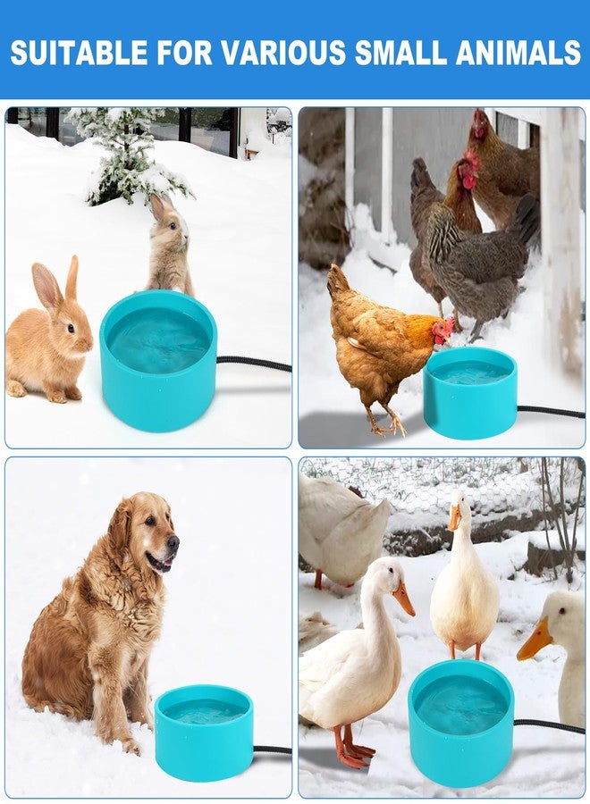Berverra Heated Water Bowl for Cats Dogs Outside, 3.2L Winter Heated Dog Water Dish, Heated Dog Water Bowl Outdoor, Thermostatic Control Anti-freeze Heated Pet Water Bowl for Chicken,Duck,Goose,Rabbit - Image 5