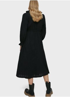 WAREHOUSE Ruffle Tie Detail Dress  - Image 2