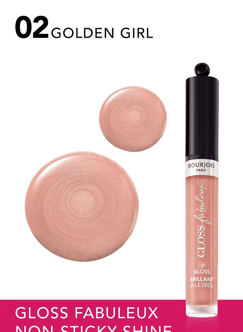 BOURJOIS PARIS Bourjois Gloss Fabuleux Lip Gloss - 02 Golden Girl