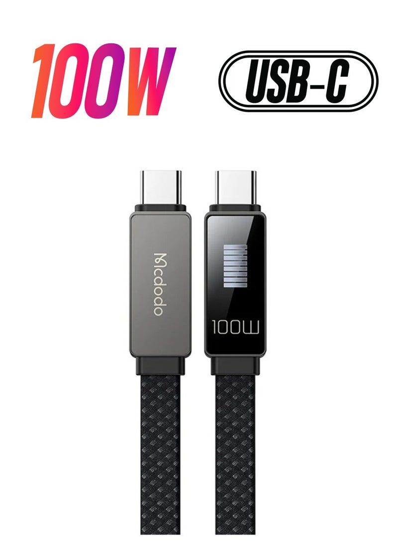 Mcdodo كابل Mcdodo USB-C إلى USB-C متعدد الاستخدامات مع شحن سريع 100 واط وإخراج عرض - Image 1