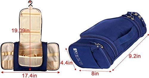 Cpixen Multifunctional Toiletry Large Makeup Waterproof Shower Wash Bag Cosmetic Case Travel Kit Pack with Hook - Image 3