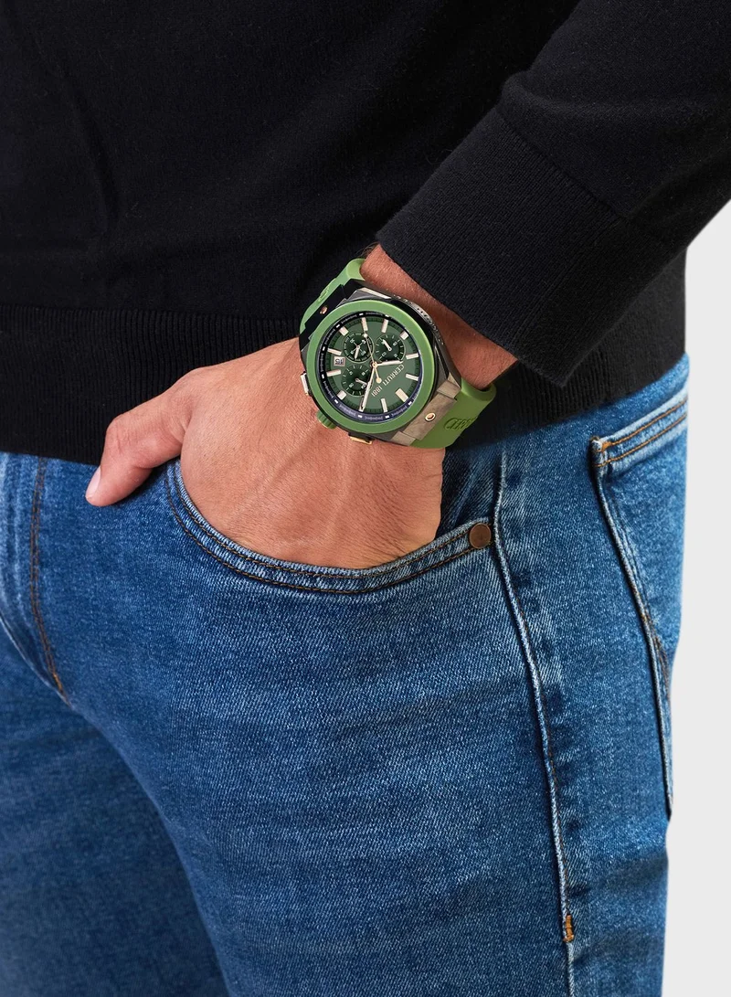 CERRUTI 1881 Silicone Strap Analog Watch