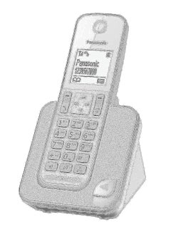 Panasonic Panasonic KX-TGD31OFXS  Digital Cordless Telephone, White 
