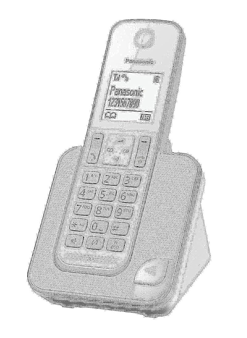 Panasonic Panasonic KX-TGD31OFXS  Digital Cordless Telephone, White 