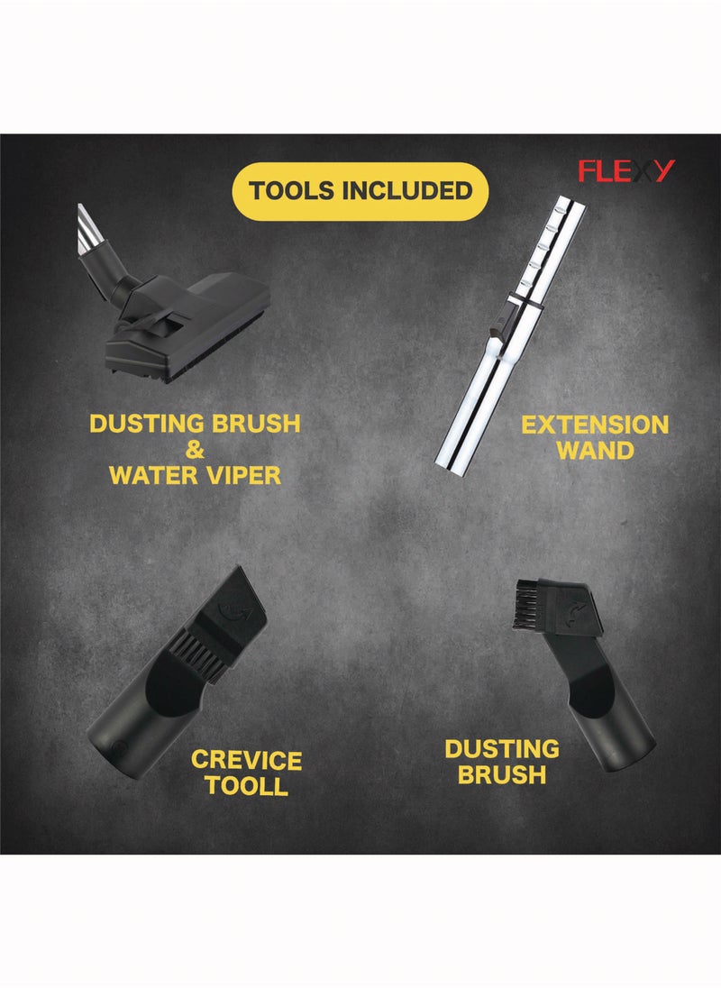 **FLEXY Powerful Vacuum Cleaner: 360° Rotary Wheels, Multi-Filtration System, Dust Full Indicator, Wind-Blow Function, 25L Iron Tank, 2800W, Low Noise, 2-Year Warranty Included.** - pzsku/ZE357B468B9C21E9CC4A8Z/45/_/1717745921/1609d3fe-66aa-4837-93a4-31c0c68dff51