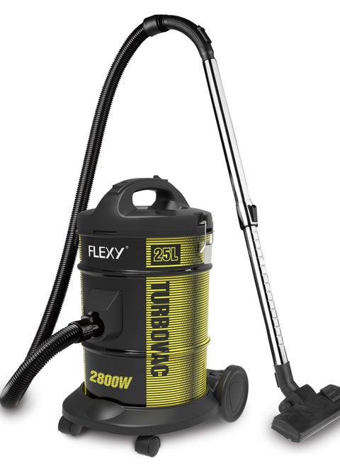 Powerful Vacuum Cleaner: 360° Rotary Wheels, Multi-Filtration System, Dust Full Indicator, Wind-Blow Function, 25L Iron Tank, 2800W, Low Noise, 2-Year Warranty Included.