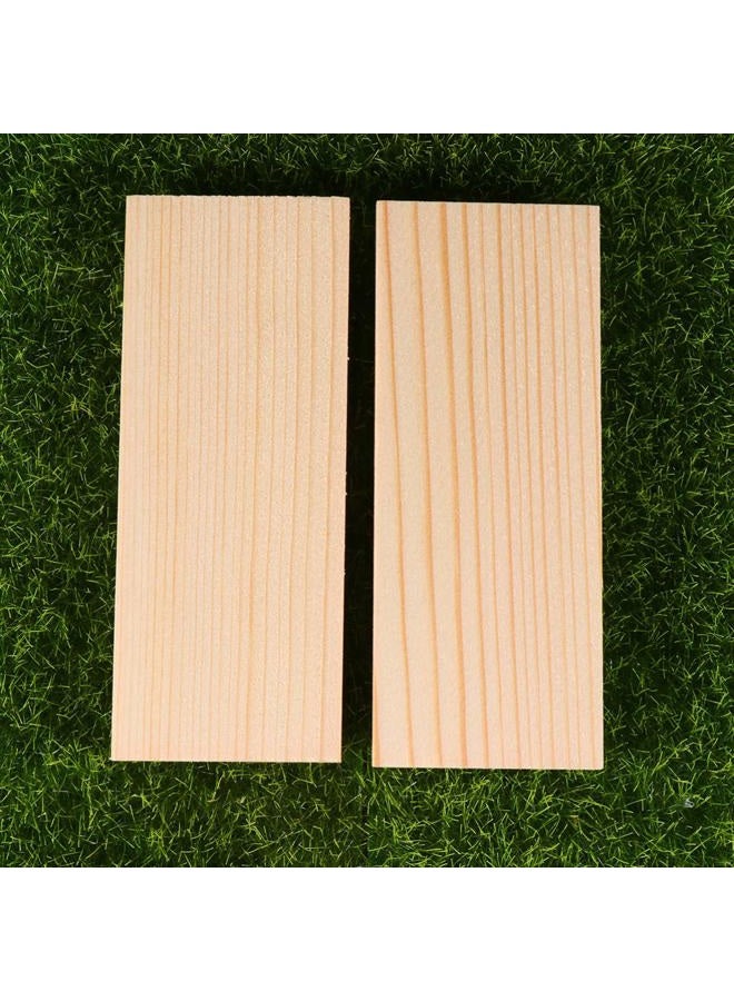 EXCEART 20pcs Rectangle Wood Boards Unfinished Wood Boards Sheets Carving Blocks for Arts Craft Painting 4x10cm - Image 3