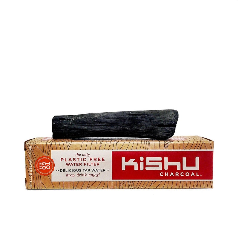 Kishu Charcoal فحم كيشو الأصلي - للاستخدام مع زجاجات المياه. الفلتر الوحيد المعتمد والمختبر لفحم المياه. مصنوع بواسطة حرفيين يابانيين. يمتص السموم في مياه الصنبور. - Image 1