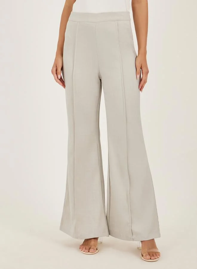 Take Two Long Sleeve Double-Breasted Blazer Jacket with Wide Leg Pants Co-Ords by Styli