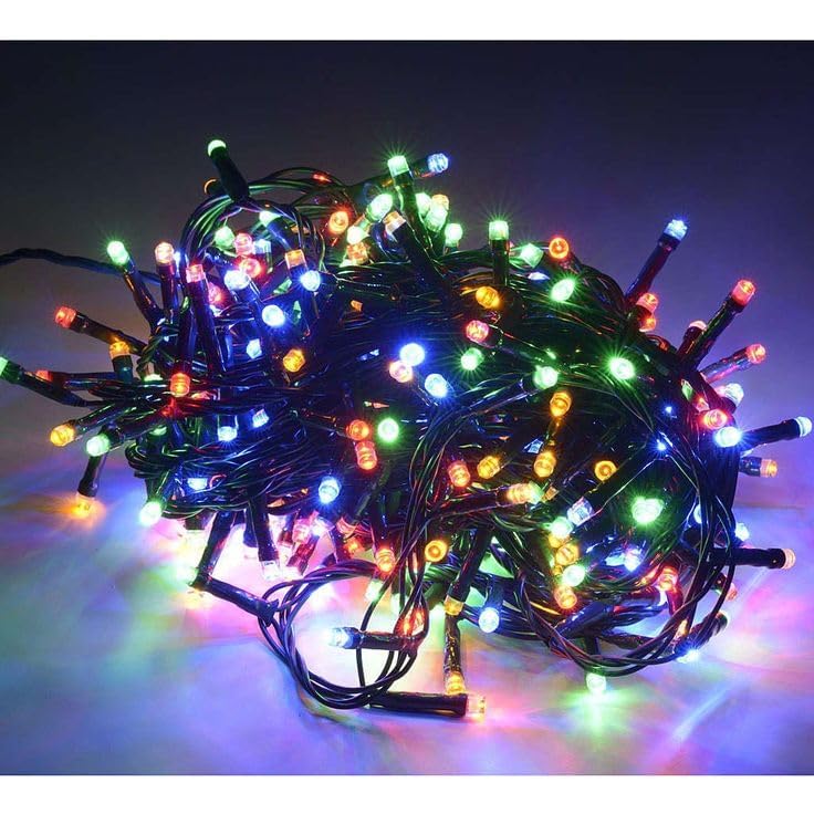 Desidiya أضواء خيطية زينة LED ديسيديا بطول 12 متر لتزيين المنزل، أضواء تزيين داخلية وخارجية، أضواء حفلات، حدائق، زفاف، متعددة الألوان، عبوة من 1 بلاستيك - Image 2
